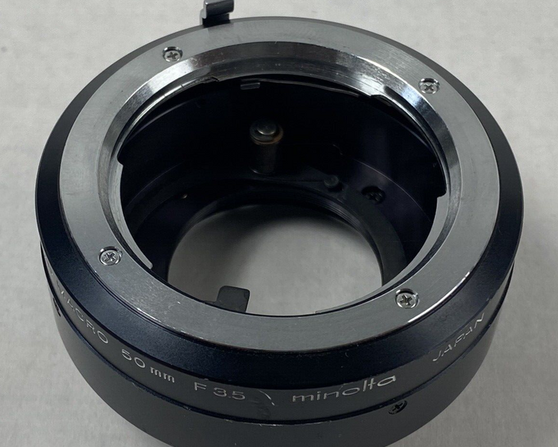 Minolta Lens Adapter for Minolta MD Macro 50mm F3.5 Lens
