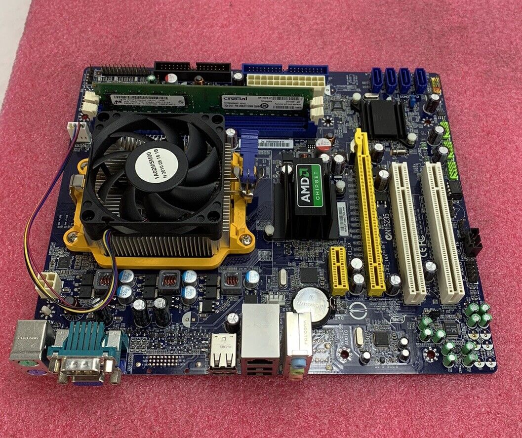 Foxconn A74ML-K Motherboard AMD Sempron 140 2.7GHz 2GB RAM w/Shield
