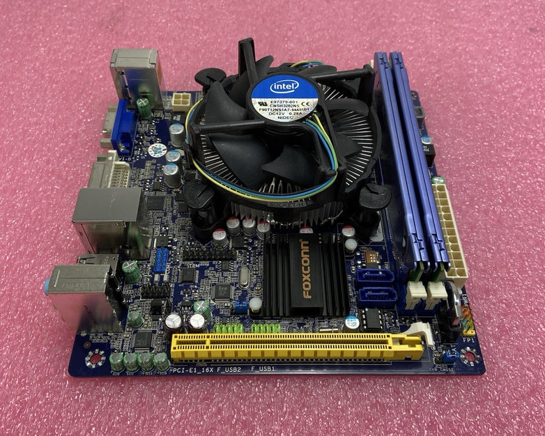 Foxconn H61S Motherboard Intel Core i3-3220 3.3GHz 4GB RAM w/IO