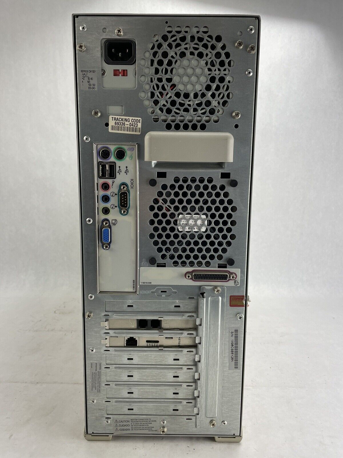 Compaq Presario CM1001 MT Intel Celeron 466HMz 192MB RAM No HDD No OS