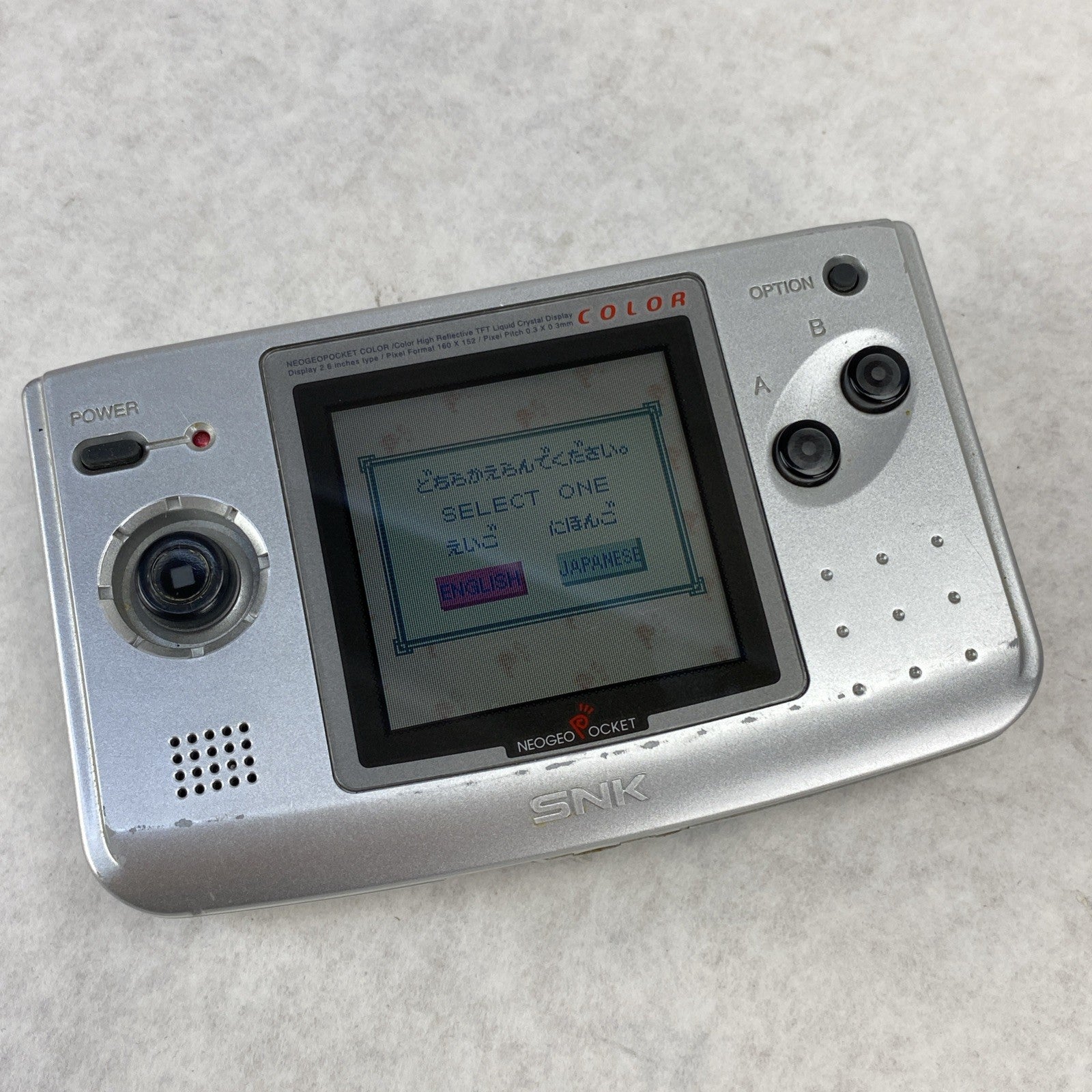 SNK Neo Geo Pocket Color Console With Card Fighters Flash Game - Tested9