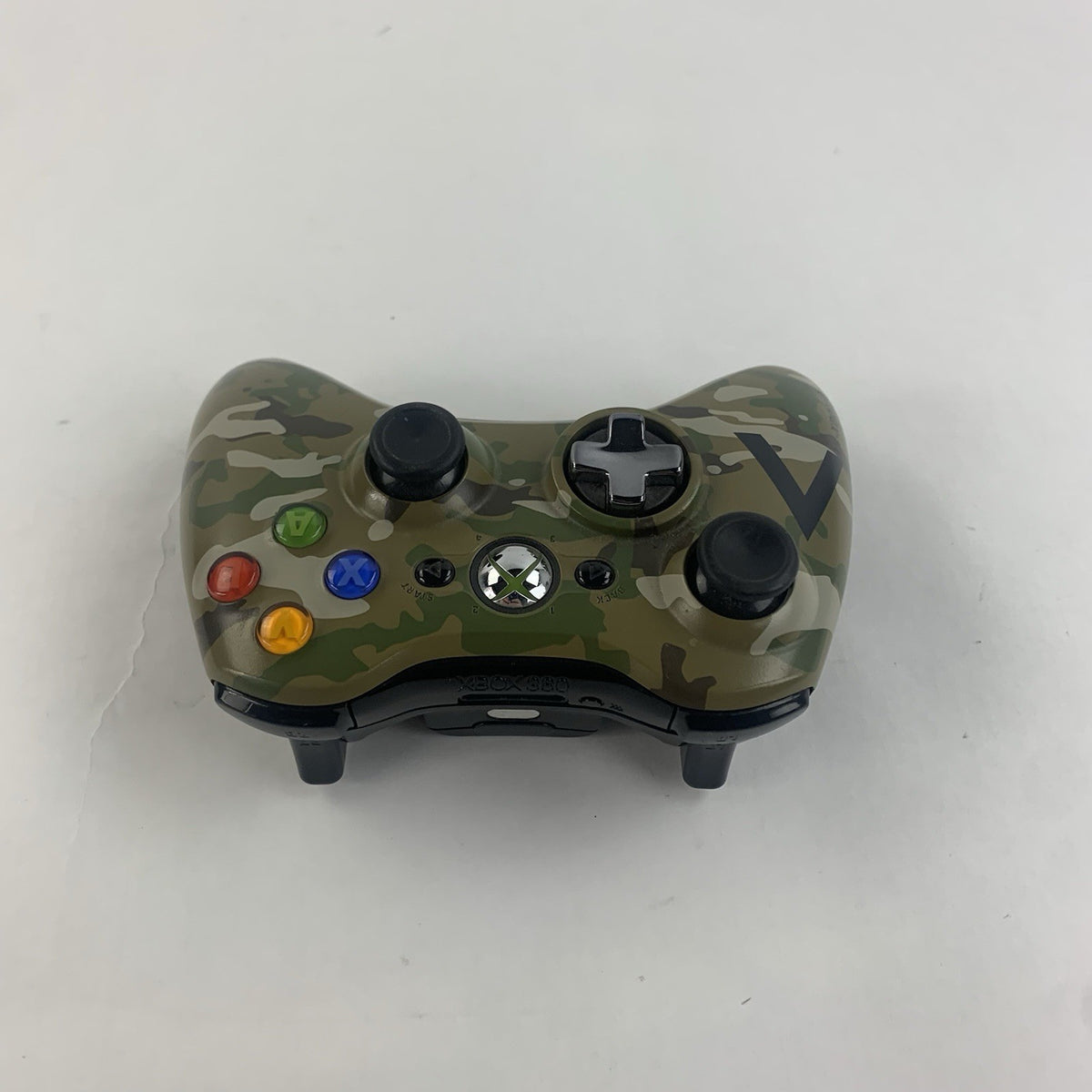 Xbox 360 Green Camouflage Camo Special Edition Halo Controller - Untested4