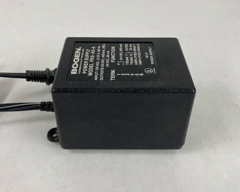 BOGEN PRS-AS-A-C 120V AC 450MA 24V Power Supply Untested