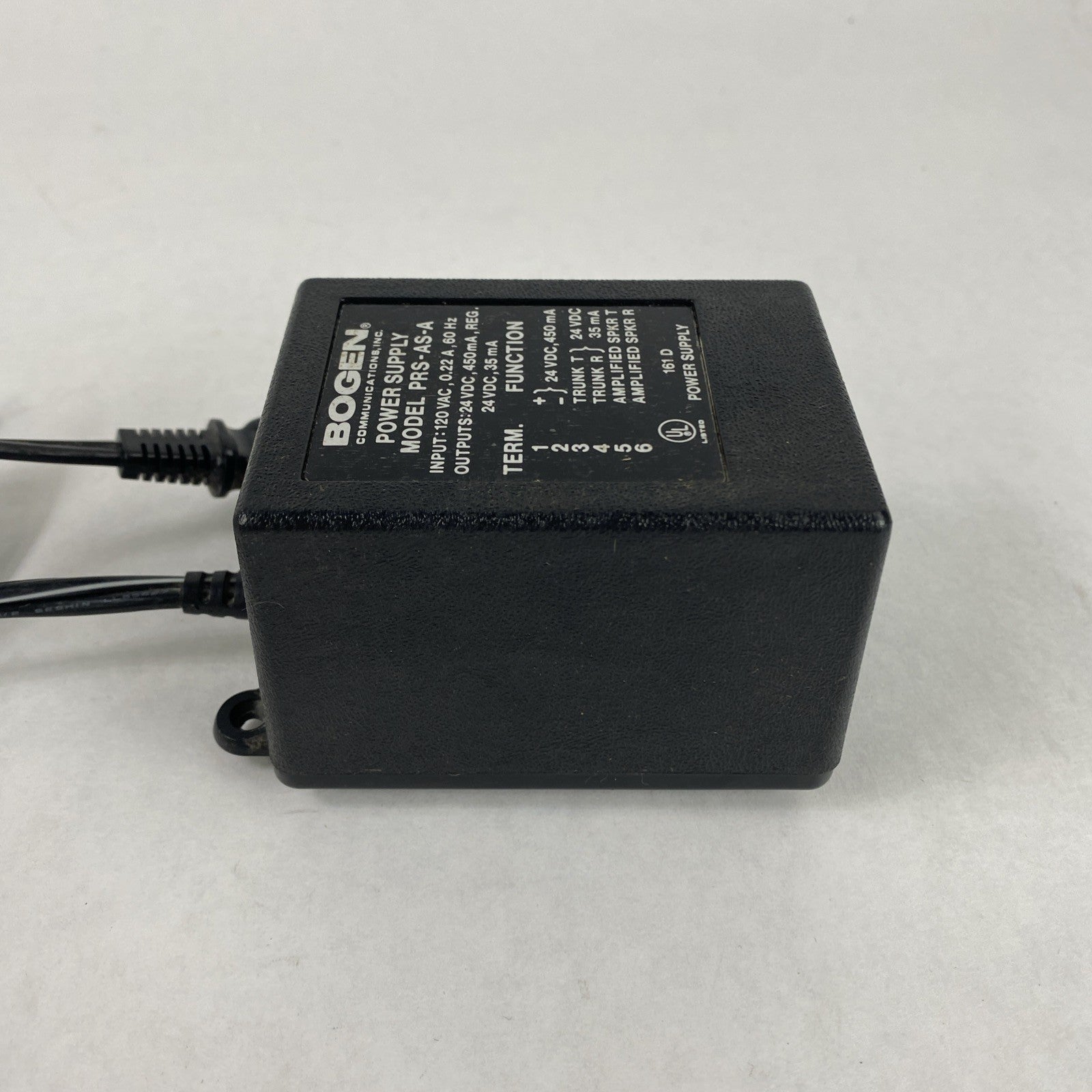 BOGEN PRS-AS-A-C 120V AC 450MA 24V Power Supply Untested3