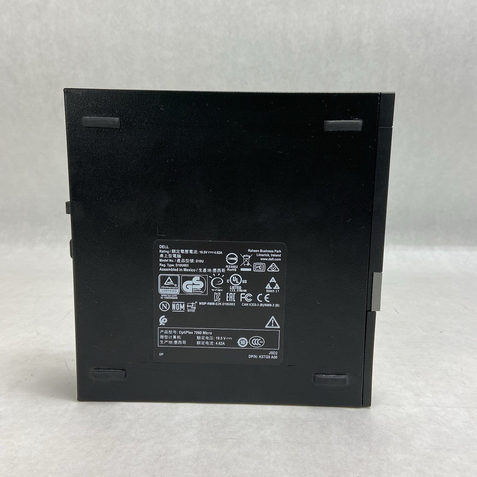 Dell Optiplex 7060 Micro Intel Core i5-8500T 2.1GHz 8GB RAM w/AC No HDD/OS4