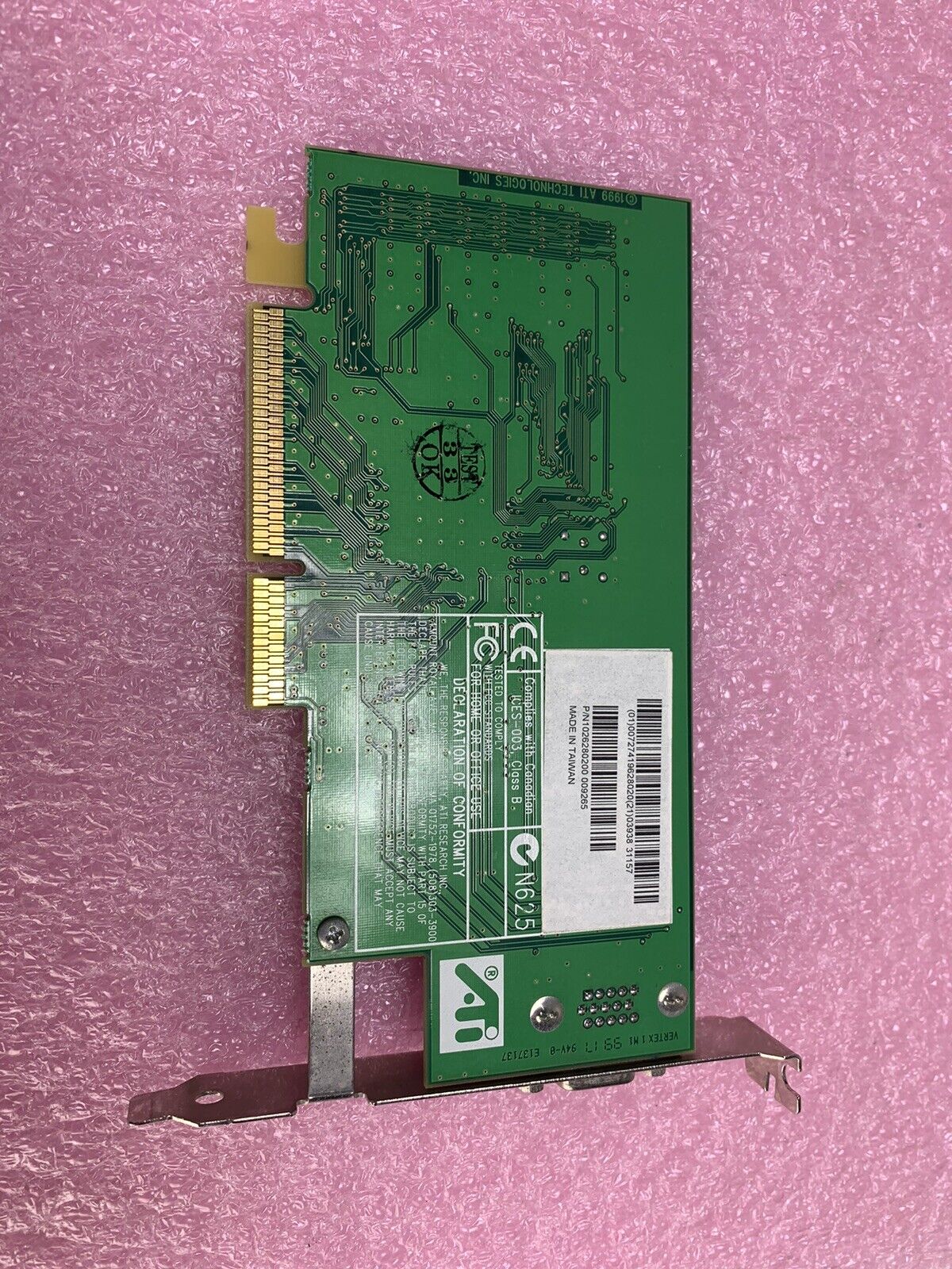 ATI 109-62800-00 Rage XC AGP Video Card