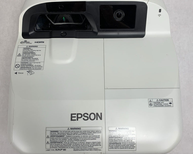 Epson H599A BrightLink 595Wi LCD Lamp Projector 1153 Lamp Hours No Remote