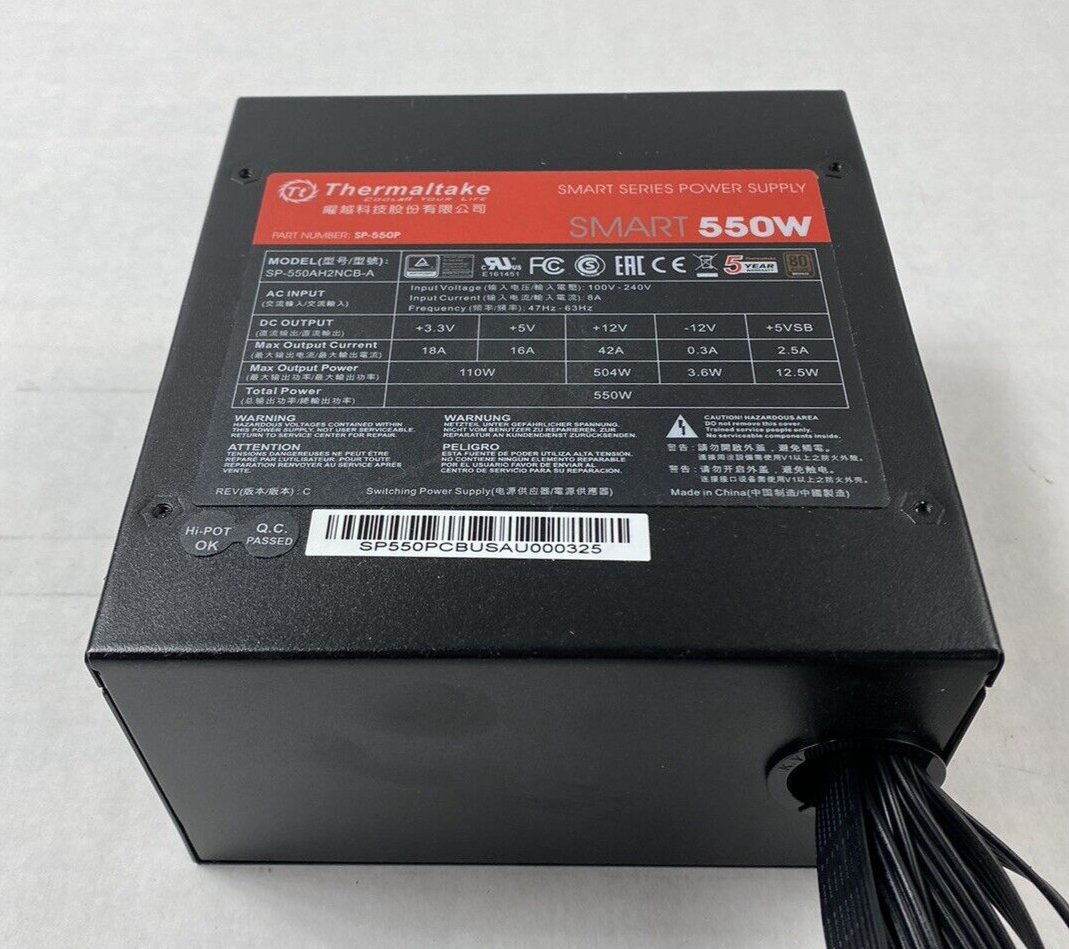 Thermaltake SP-550P Smart Series 550W 80 Plus Bronze Power Supply Tested