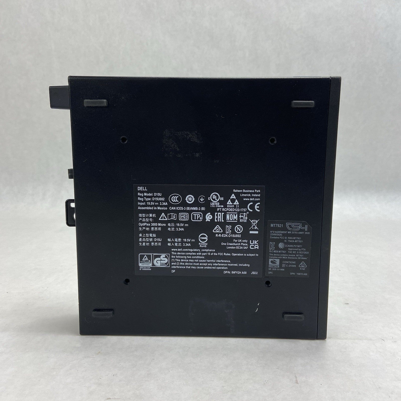 Dell Optiplex 3000 Micro Intel Core i3-12100T 4.1GHz 16GB RAM w/AC No HDDOS4