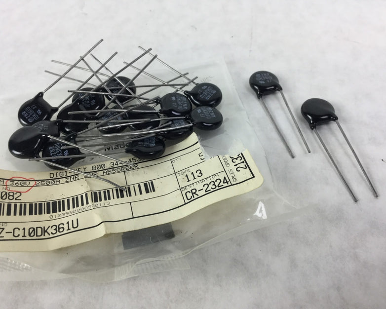 ZNR 10K361U, P7082 ,10MM 360V 2500A ZNR SUR ABSORBER, Lot of 16, NEW