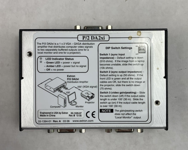 Extron Versa Tools P/2 DA2xi Distribution Amplifier