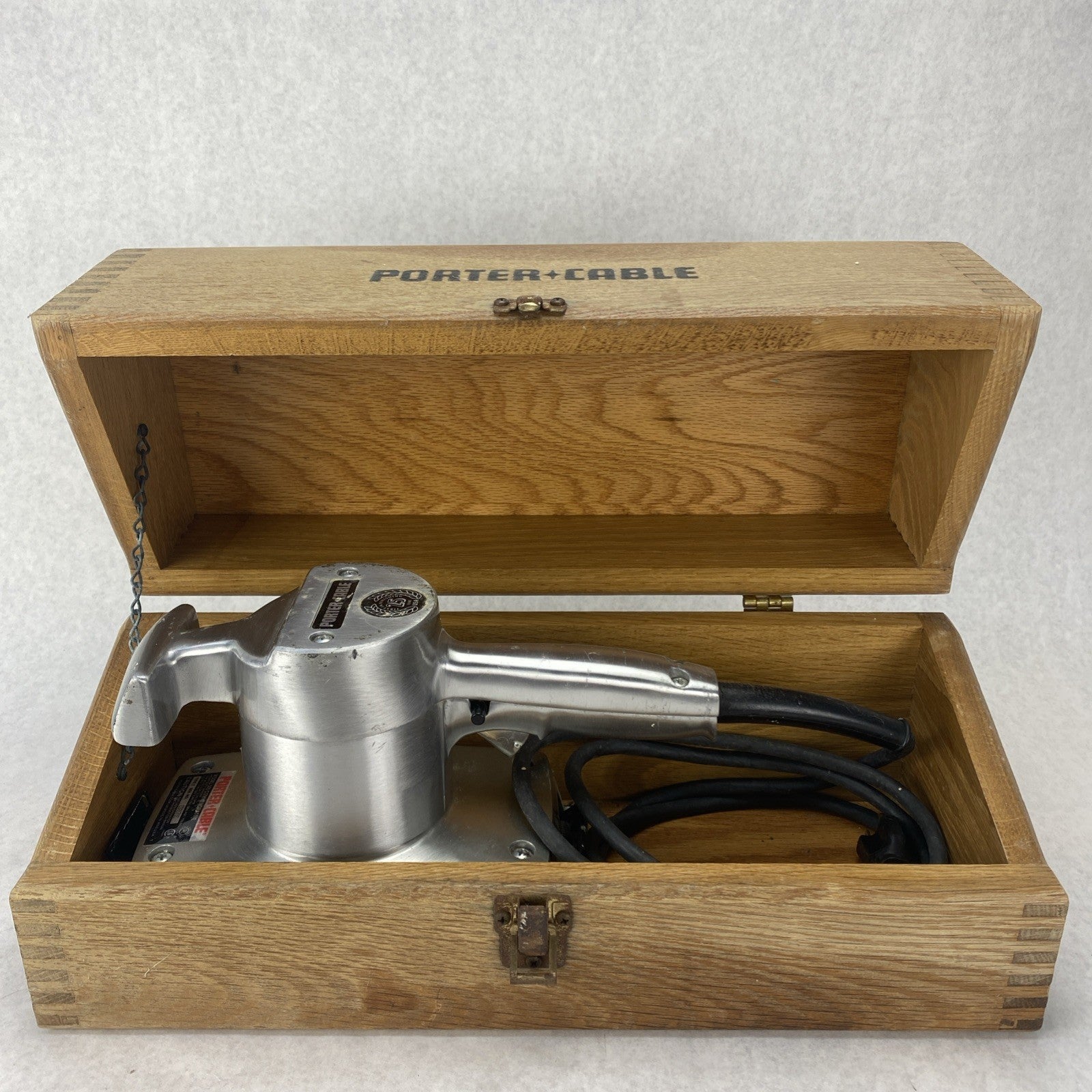 Porter Cable Model 505 25th Anniversary Heavy Duty Sander w/ Wood Box Tested5