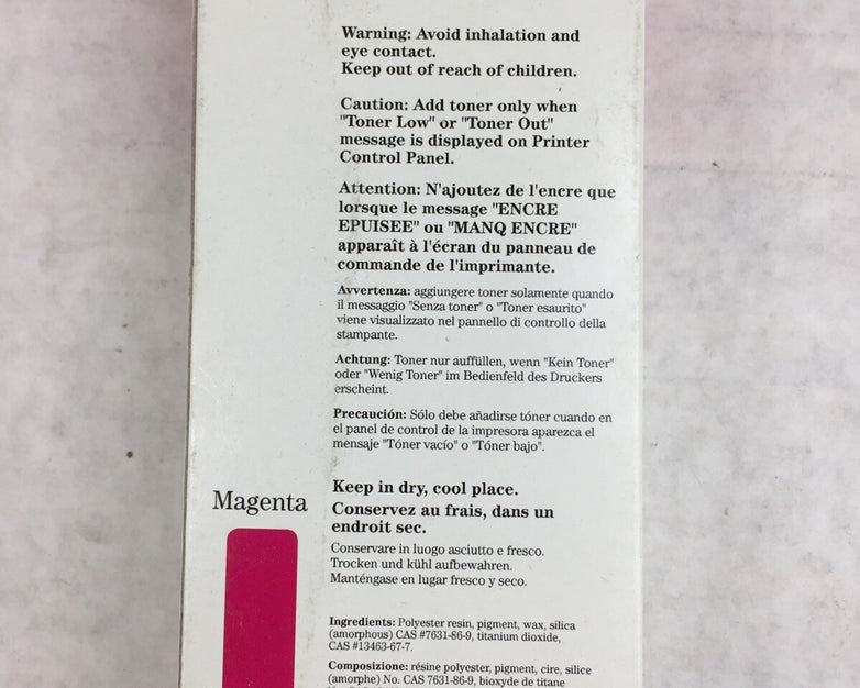 HP Color LaserJet Printers Color Toner C3104A Magenta Color LaserJet 5(M)