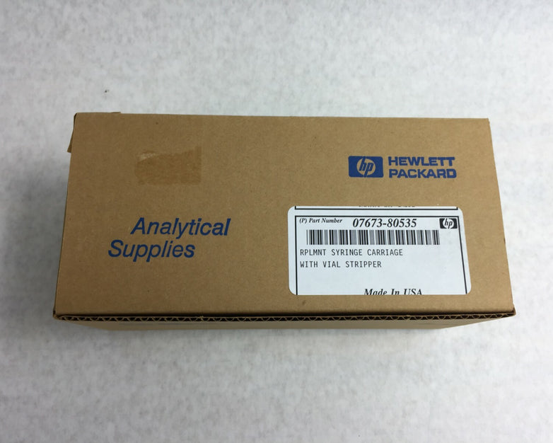 HP Hewlett Packard Syringe Carriage with Vial Stripper  07673-80535