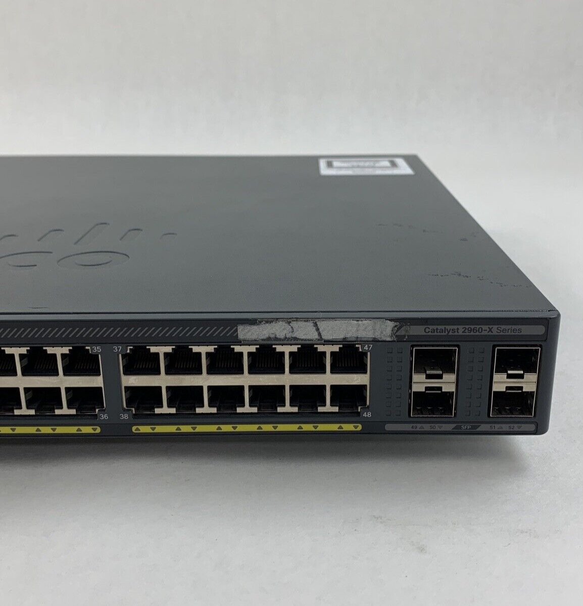 Cisco WS-C2960X-48FPS-LV05 48Port POE+ Switch Tested W/C2960X-STACK No OS