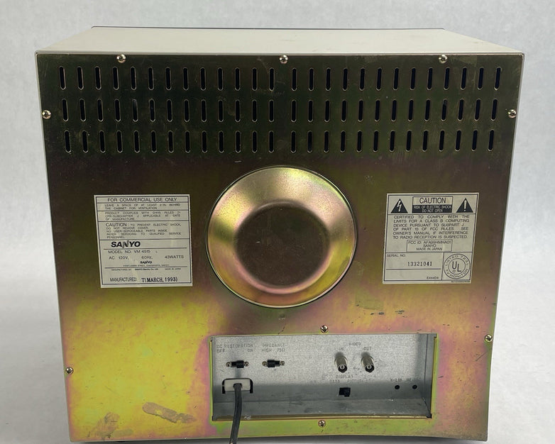 Sanyo VM-4515 Vintage B&W CRT 1993