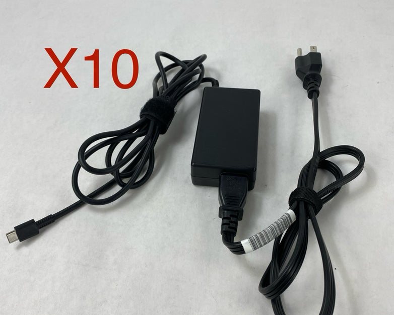 Lot of 10. Hp TPN-CA21 USB-C AC Adapter.