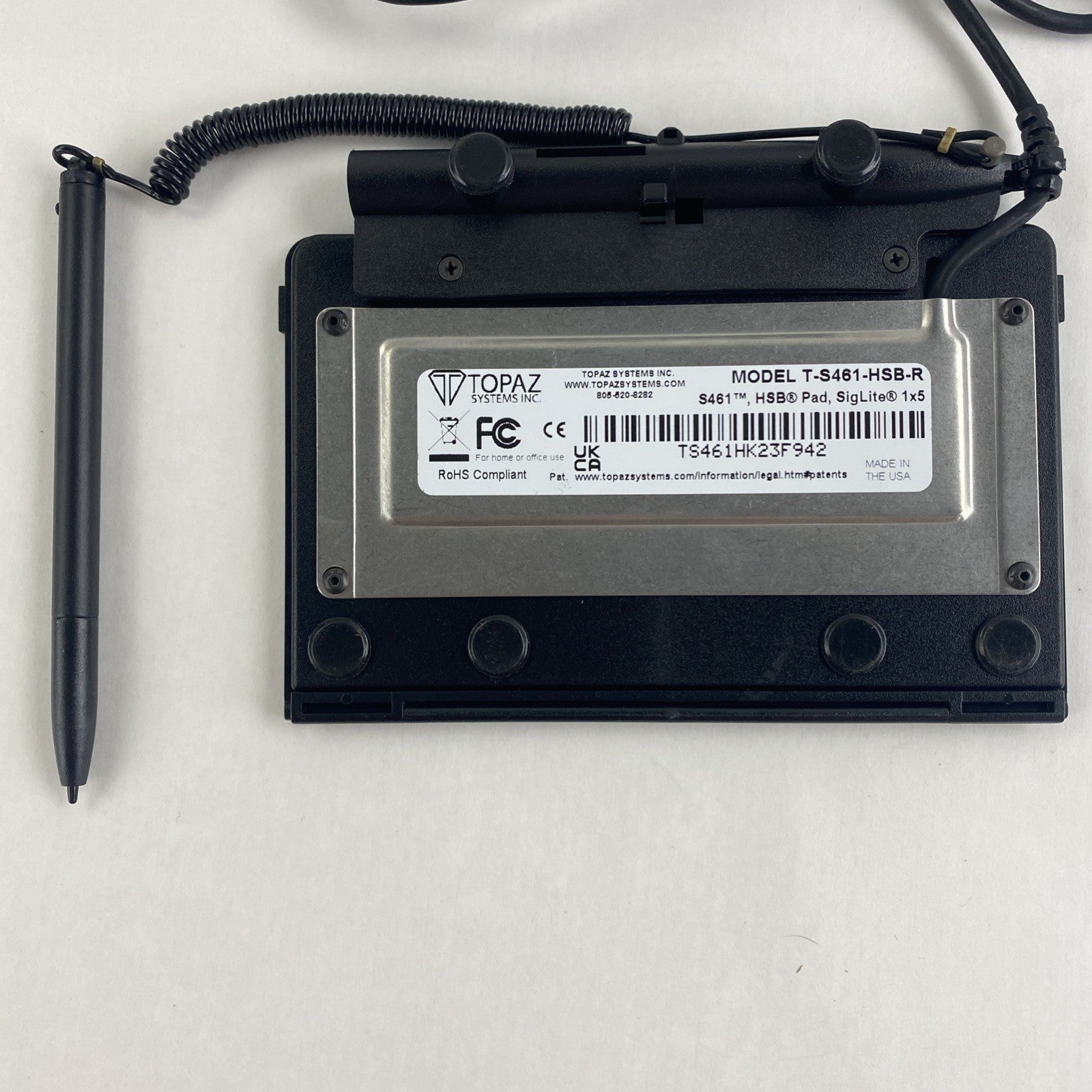 Topaz SigLite T-S461-HSB-R USB Electronic Signature Capture Pad Tested6