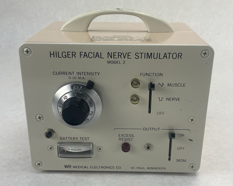 WR Medical Model 2 Hilger Facial Nerve Stimulator - No Battery Untested