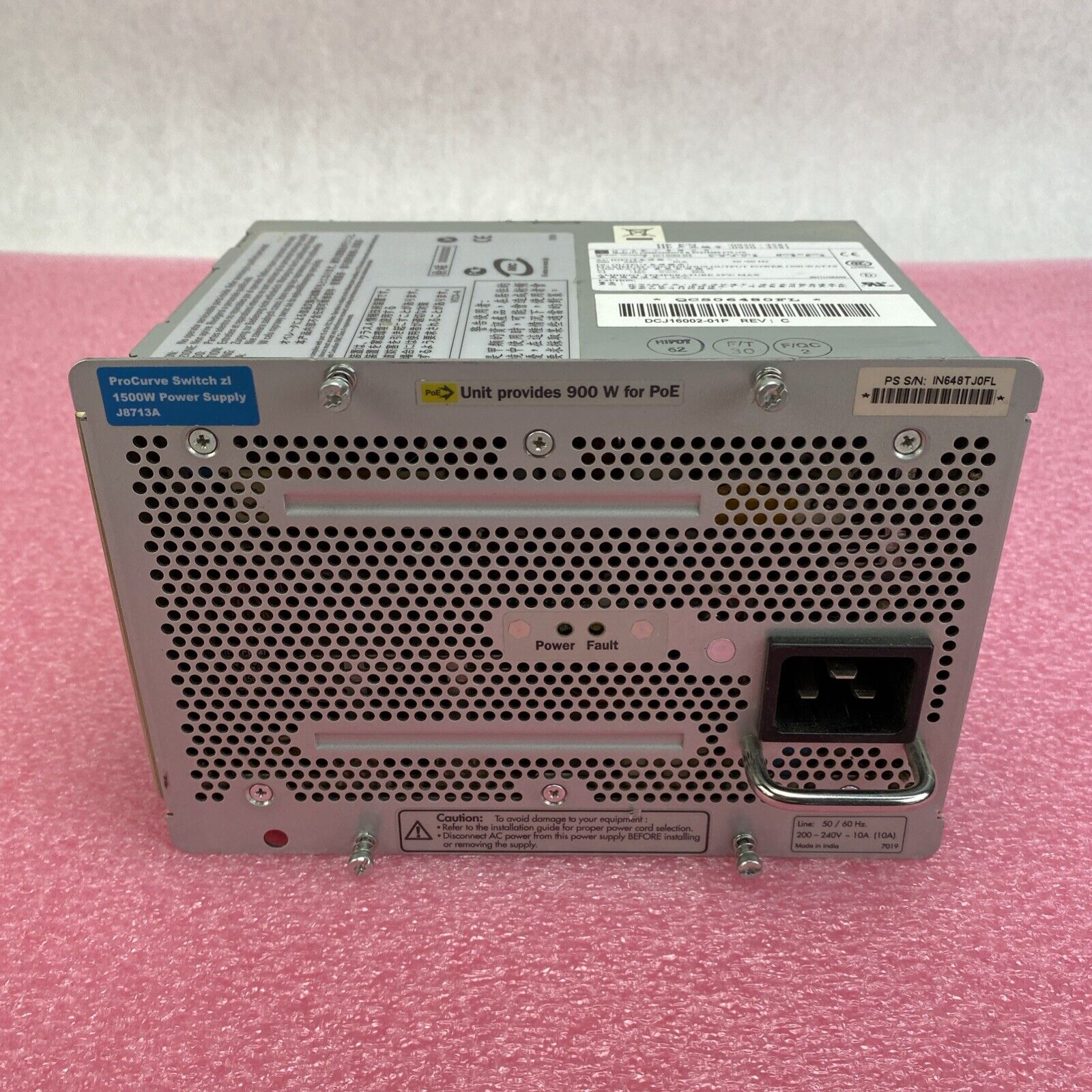 HP 0950-4581 ProCurve Switch zl 1500W Power Supply J8713A