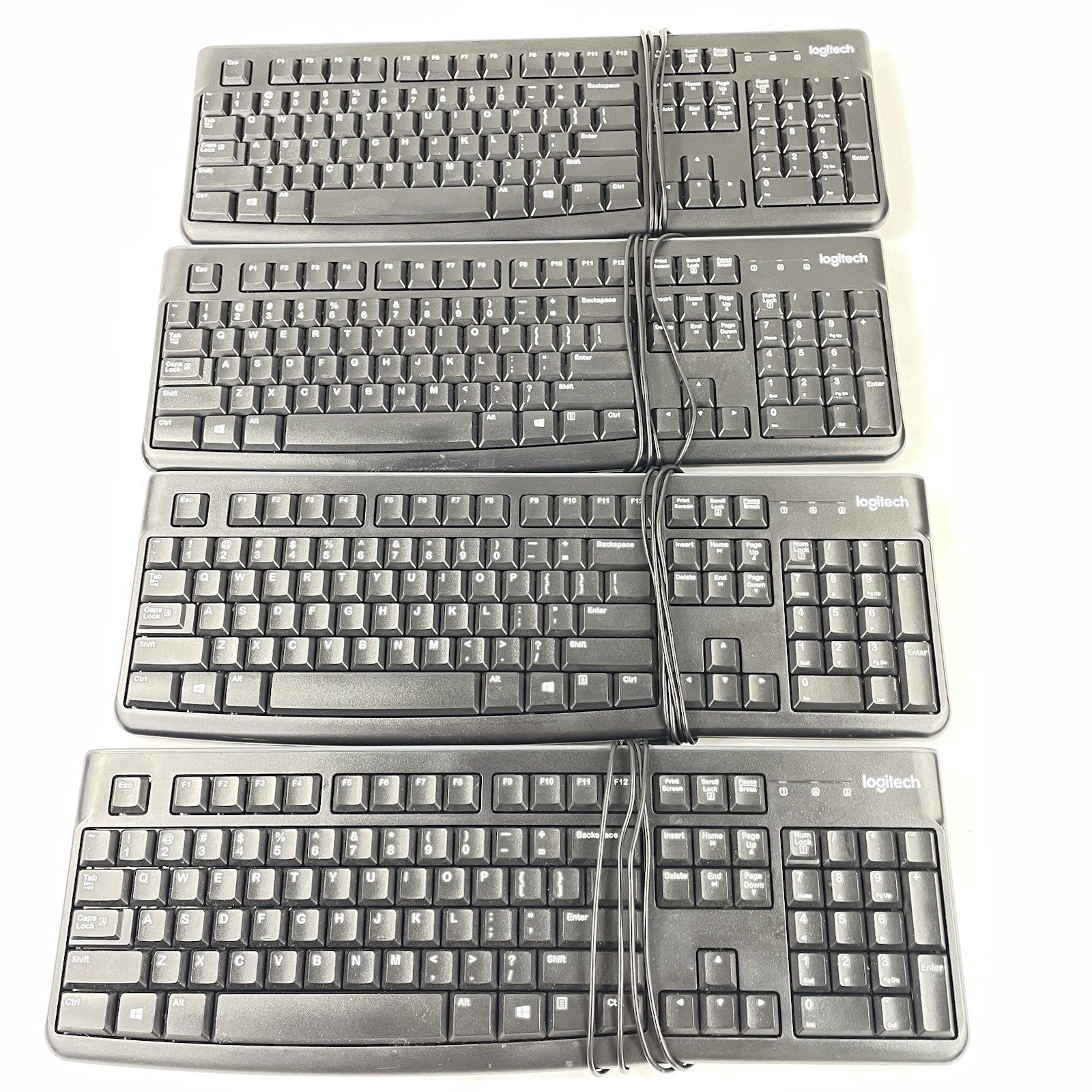 Logitech K120 Wired Keyboard Lot of 4