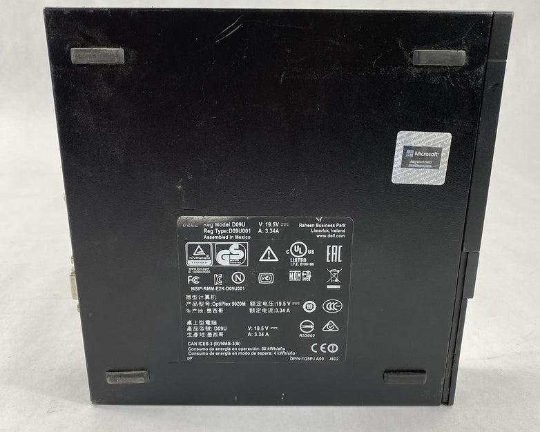 Dell OptiPlex 9020M Micro Intel Core i5-4590T 2GHz 8GB RAM No HDD OS AC