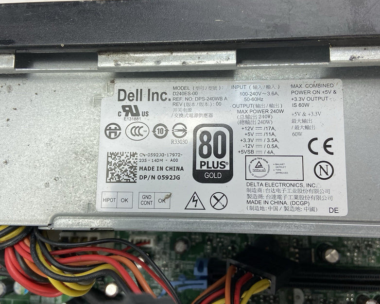 Dell Optiplex 790 SFF Intel Core i5-2400 3.1GHz 4GB RAM No HDD No OS