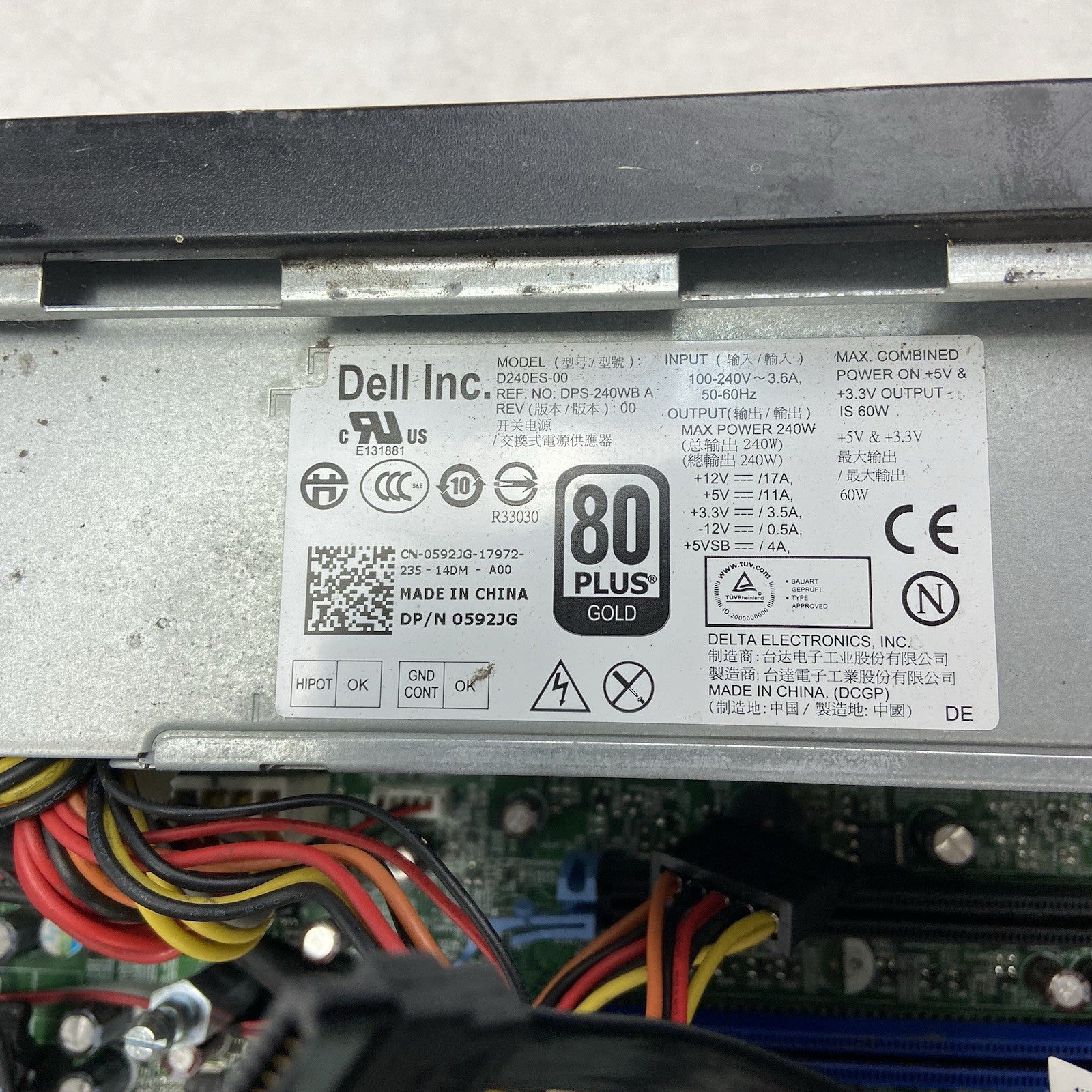 Dell Optiplex 790 SFF Intel Core i5-2400 3.1GHz 4GB RAM No HDD No OS9