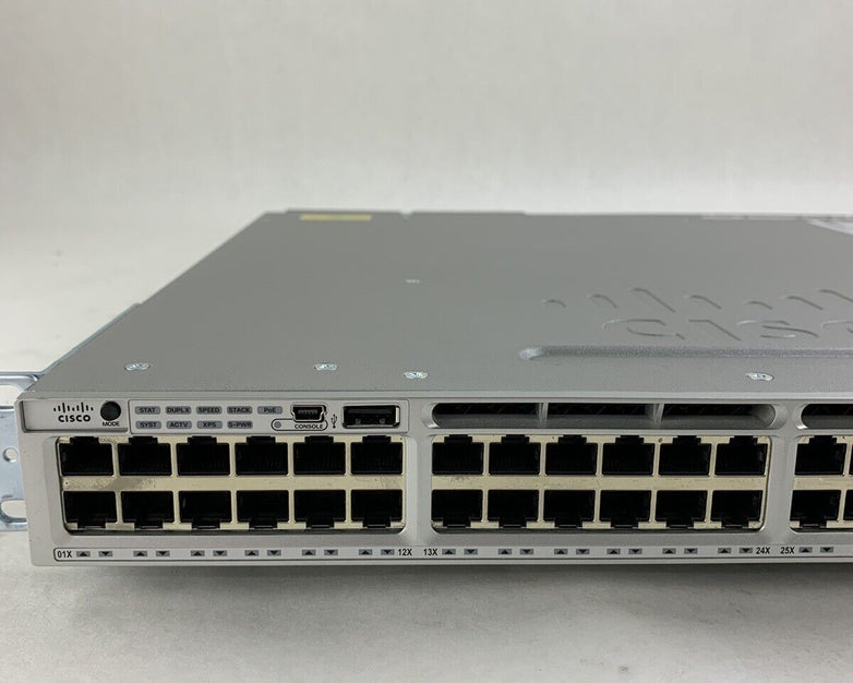 Cisco Catalyst WS-C3850-48PW-S 48 Port Ethernet Switch C3850-NM-4-1G Tested