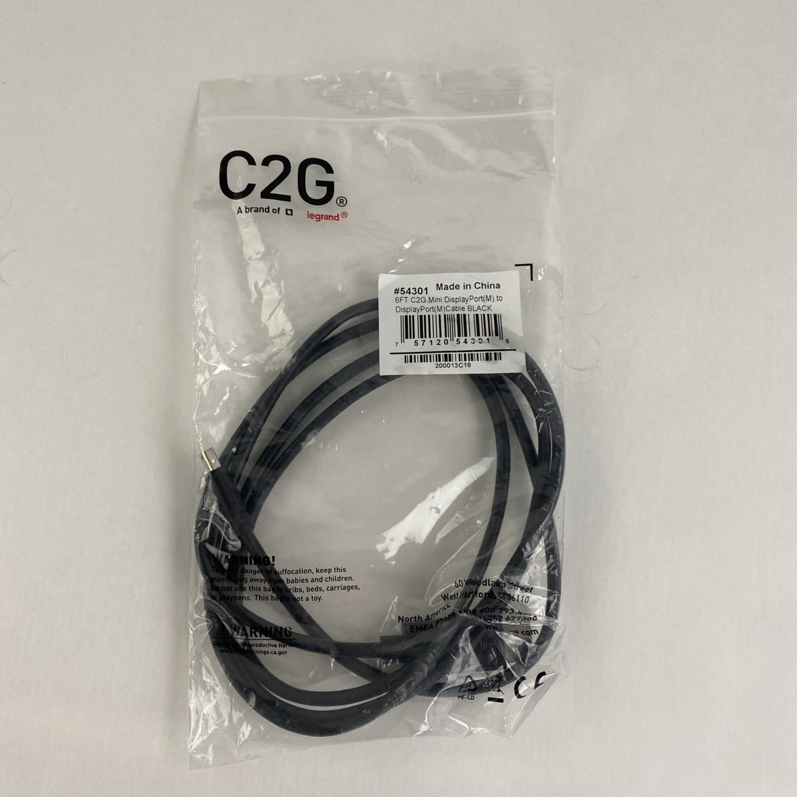 C2G 54301 6FT Mini Display Port Mini- DP to standard DP Lot of 31