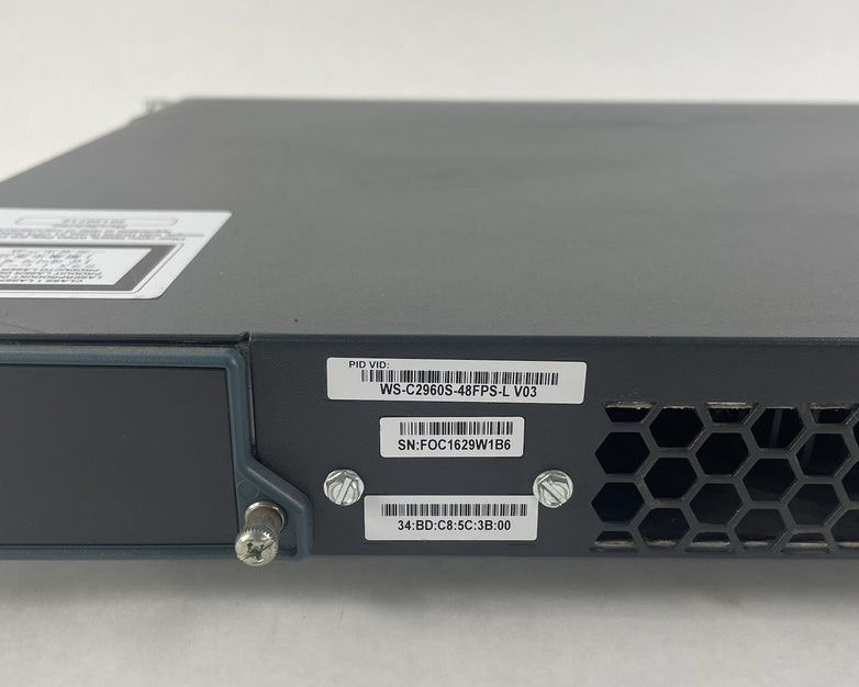 Cisco WS-C2960S-48FPS-L  V03 PoE+ 48-Port - Tested