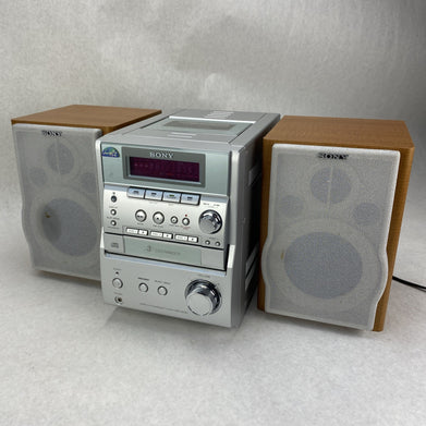 Sony CMT-EP707 Hi-Fi CD Changer And Tape Deck With Speakers - Parts or Repair