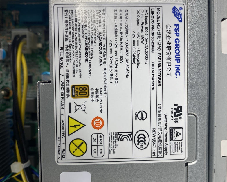 Lenovo S510 SFF Intel Core i5-6400 2.7GHz 4GB RAM No HDD No OS