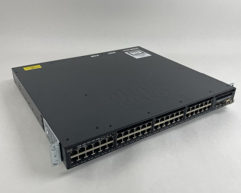 Cisco WS-C3650-48PS-S V01 Catalyst 3650 48-Port PoE+ 4x1G  Tested & Reset 2X PSU