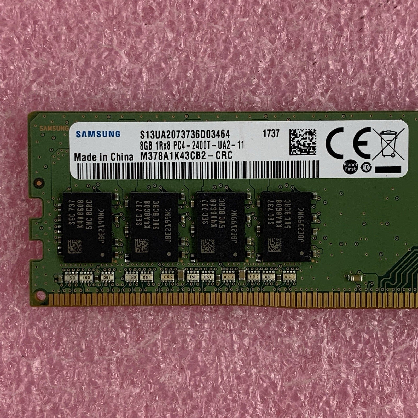 Samsung M378A1K43CB2-CRC 8 GB 1Rx8 PC4-2400T-UA2-11 2666Mhz Desktop RAM Memory2