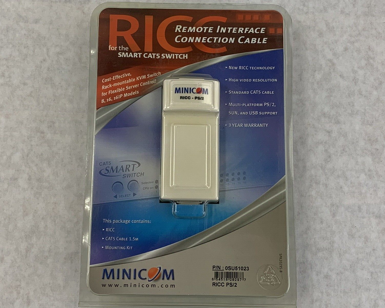 Minicom RICC PS/2 Remote Interface Connection Cable (KVM) 0SU51023