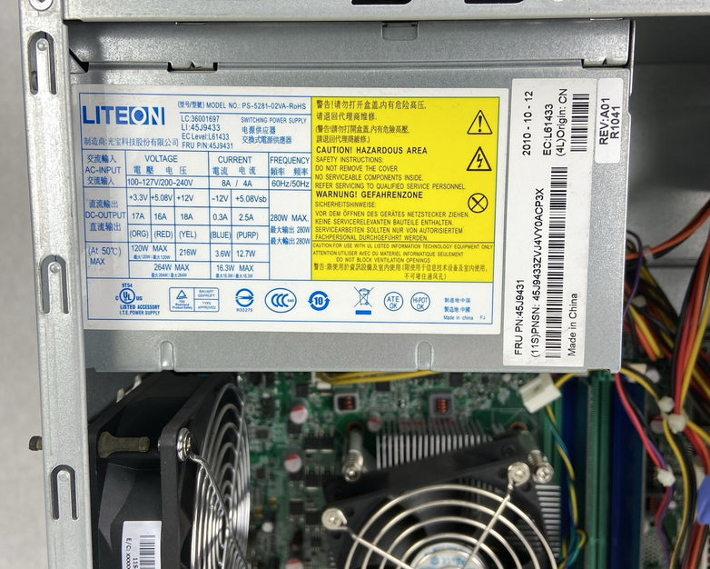 Lenovo Think Server TS200V MT Intel Pentium G6950 2.8GHz 4GB RAM No HDD No OS