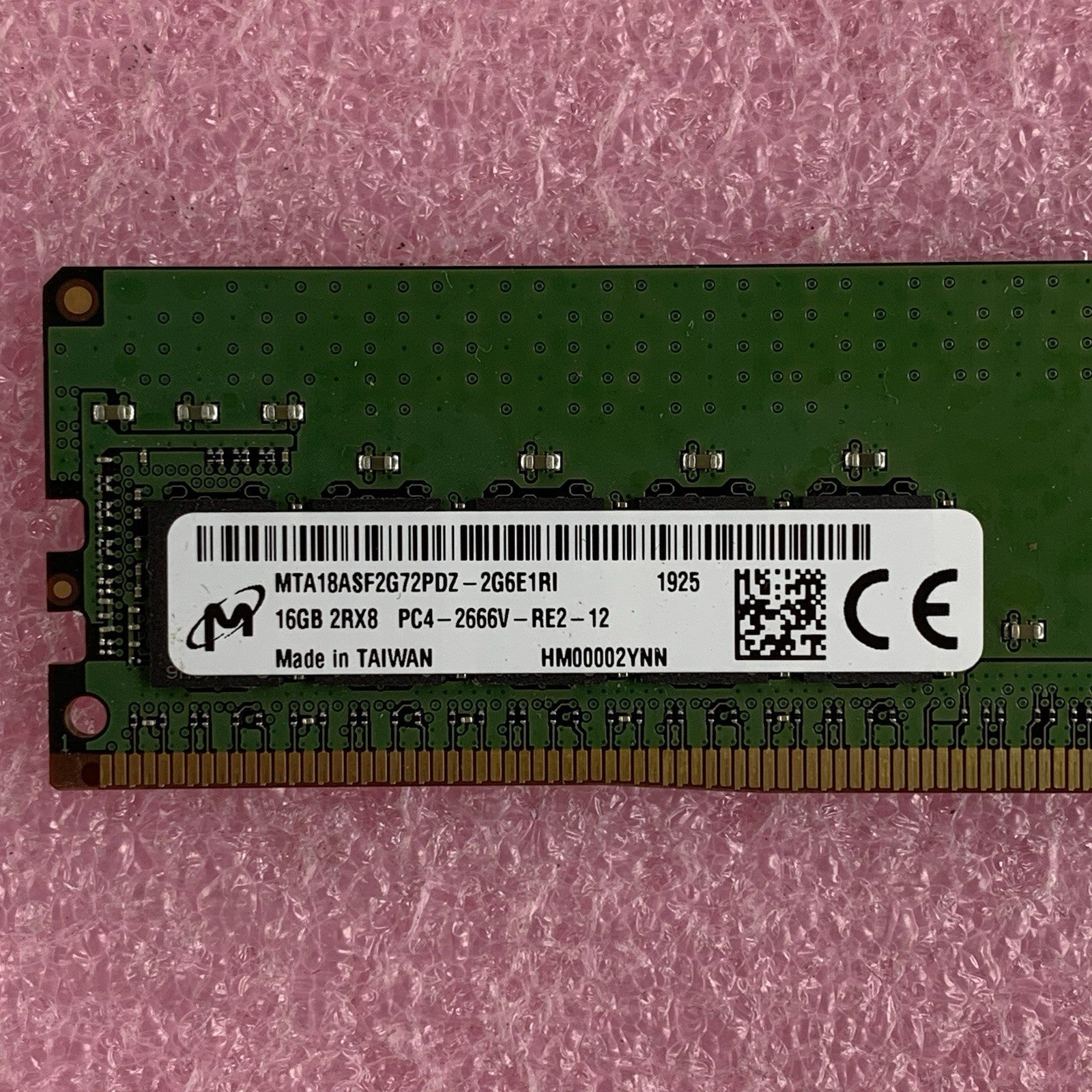 Micron MTA18ASF2G72PDZ-2G6E1RI 16 GB 2Rx8 PC4-2666V ECC DDR4 Server Memory RAM2