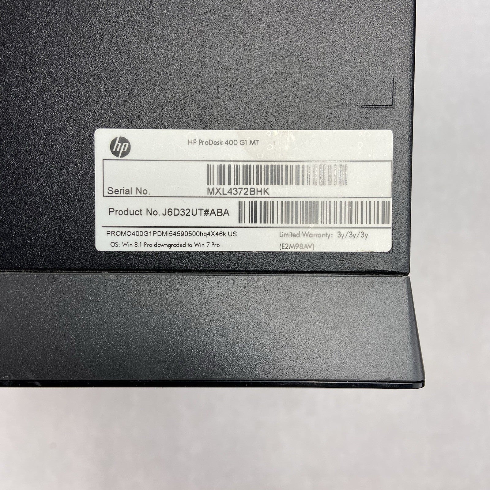 HP ProDesk 400 G1 MT Intel Core i5-4590 3.3GHz 8GB RAM No HDD No OS3
