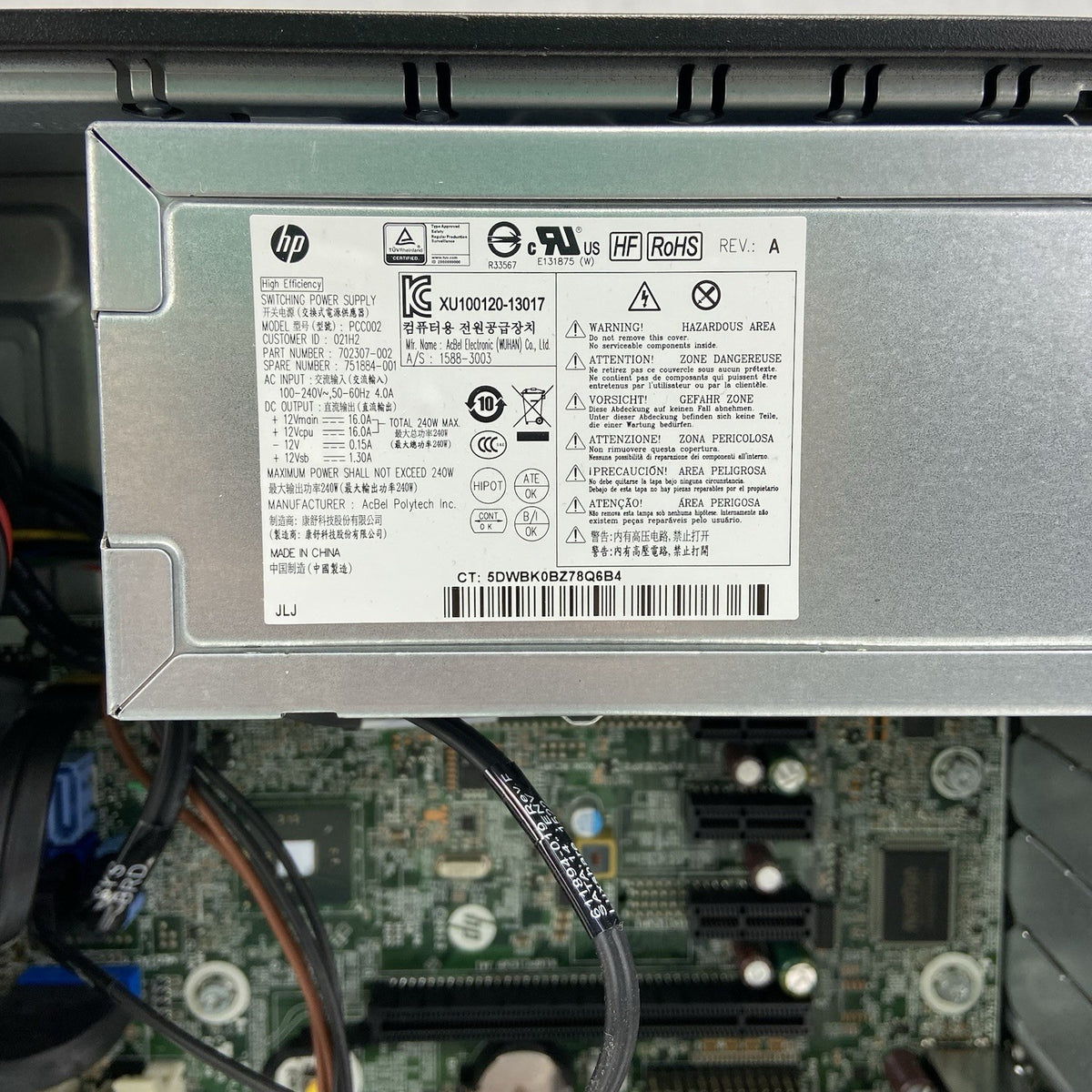 HP ProDesk 600 G1 SFF Intel Core i5-4590 3.3GHz 4GB RAM No HDD No OS9