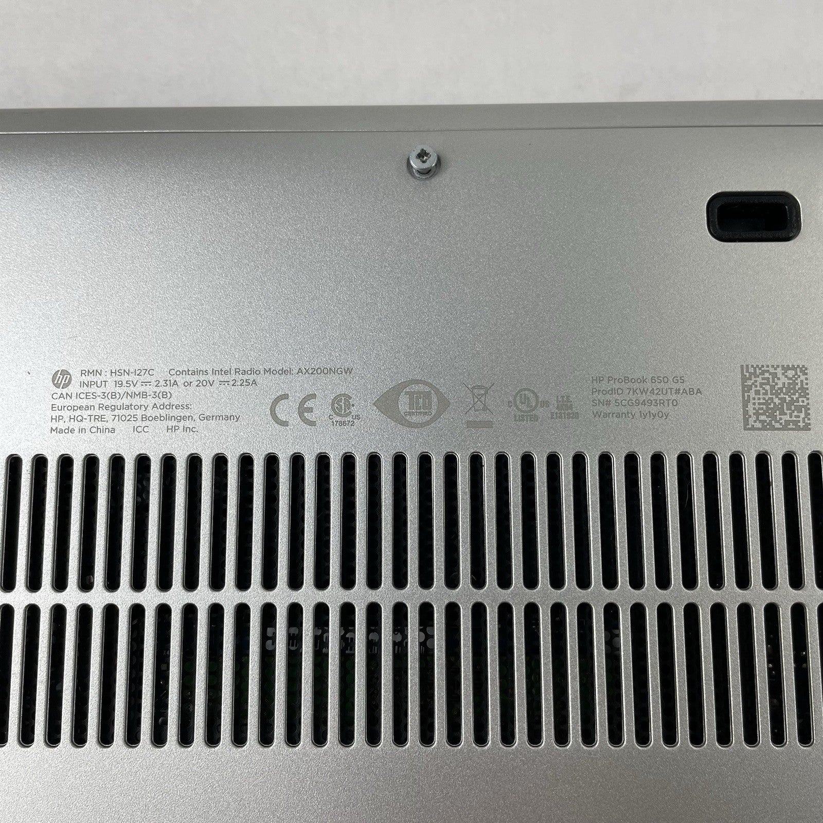 HP ProBook 650 G5 15.6" i5-8265U 1.60 GHz 8 GB RAM No SSD/OS/AC - No Sound14