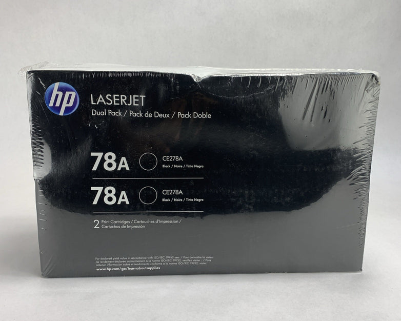 HP LaserJet 78A CE278A  Black Toner Cartridges for Laserjet Pro P1566 - Two pack