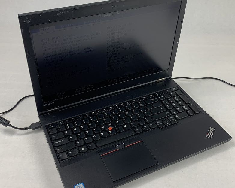 Lenovo ThinkPad L570 15.6" Intel i5-6300U 2.4 GHz 8 GB Ram No OS No HDD No AC