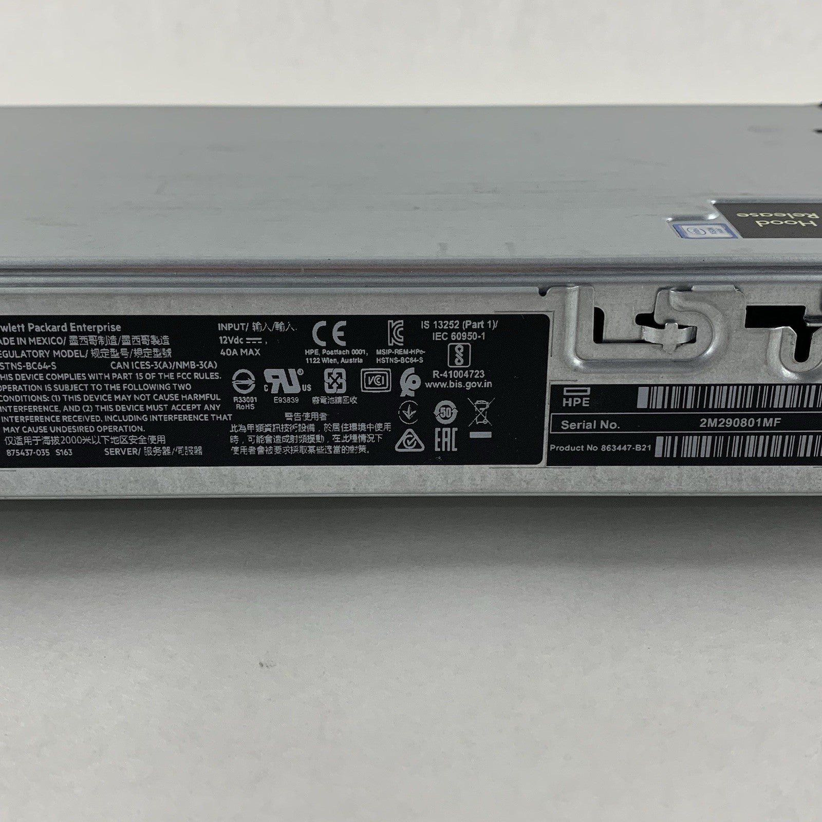 HPE ProLiant BL460c Gen10 875625-001 Barebones Blade Server No MB Ram CPU4