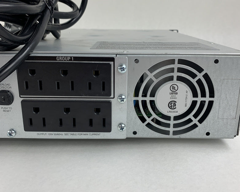 APC SMT1000RM2U Smart UPS Back Up Tested W/ AP9630 No Batteries No Faceplate