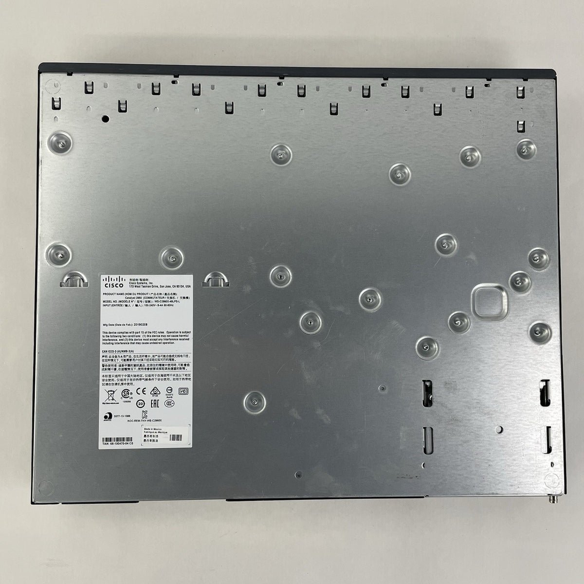 Cisco Catalyst WS-C2960X-48LPS-L V06 No Rack Ears- Tested12