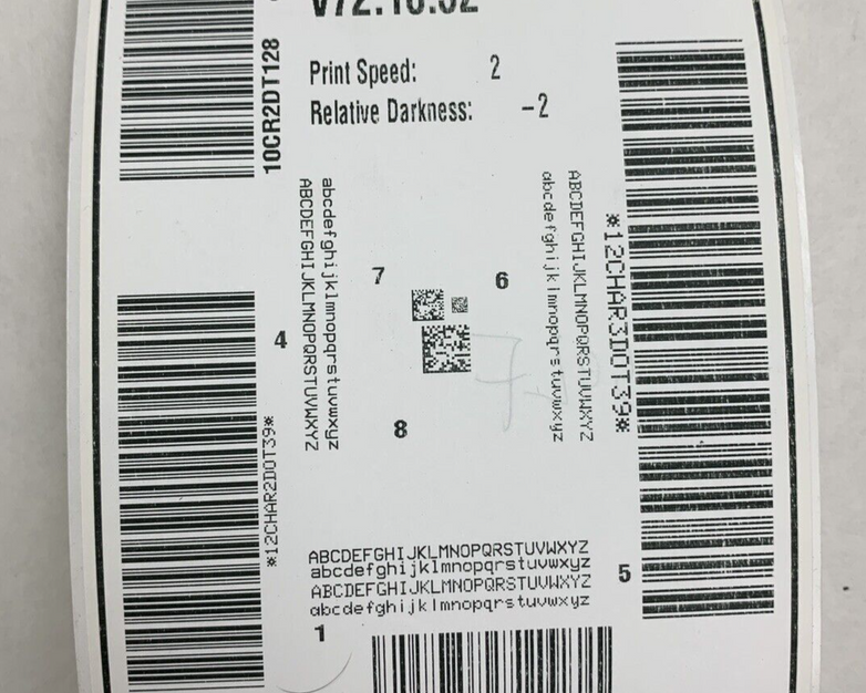 Zebra ZT220 ZT22042-D01000FZ Thermal Label Printer Tested Missing Clamp Handle