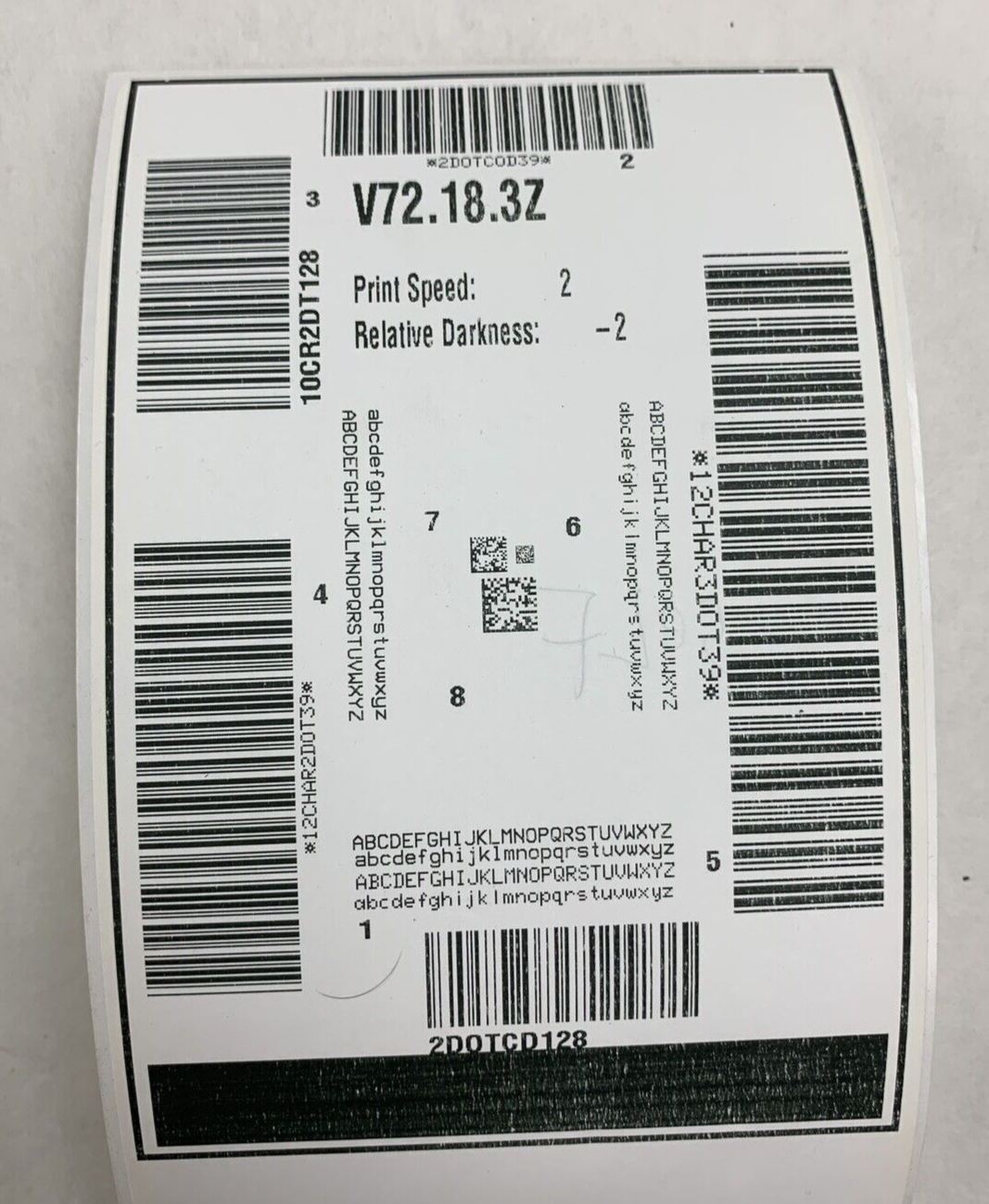 Zebra ZT220 ZT22042-D01000FZ Thermal Label Printer Tested Missing Clamp Handle