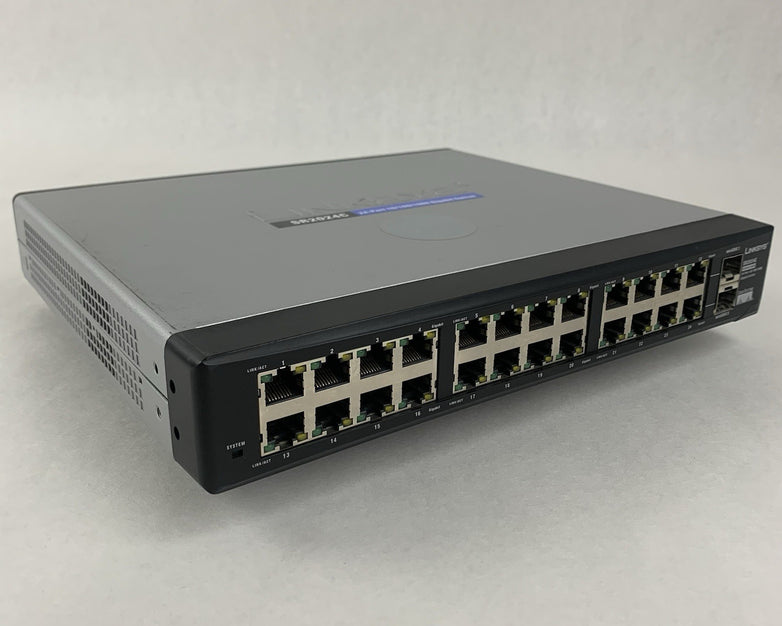 Cisco Linksys SR2024C Compact 10/100/1000 Gigabit Switch Tested and Reset