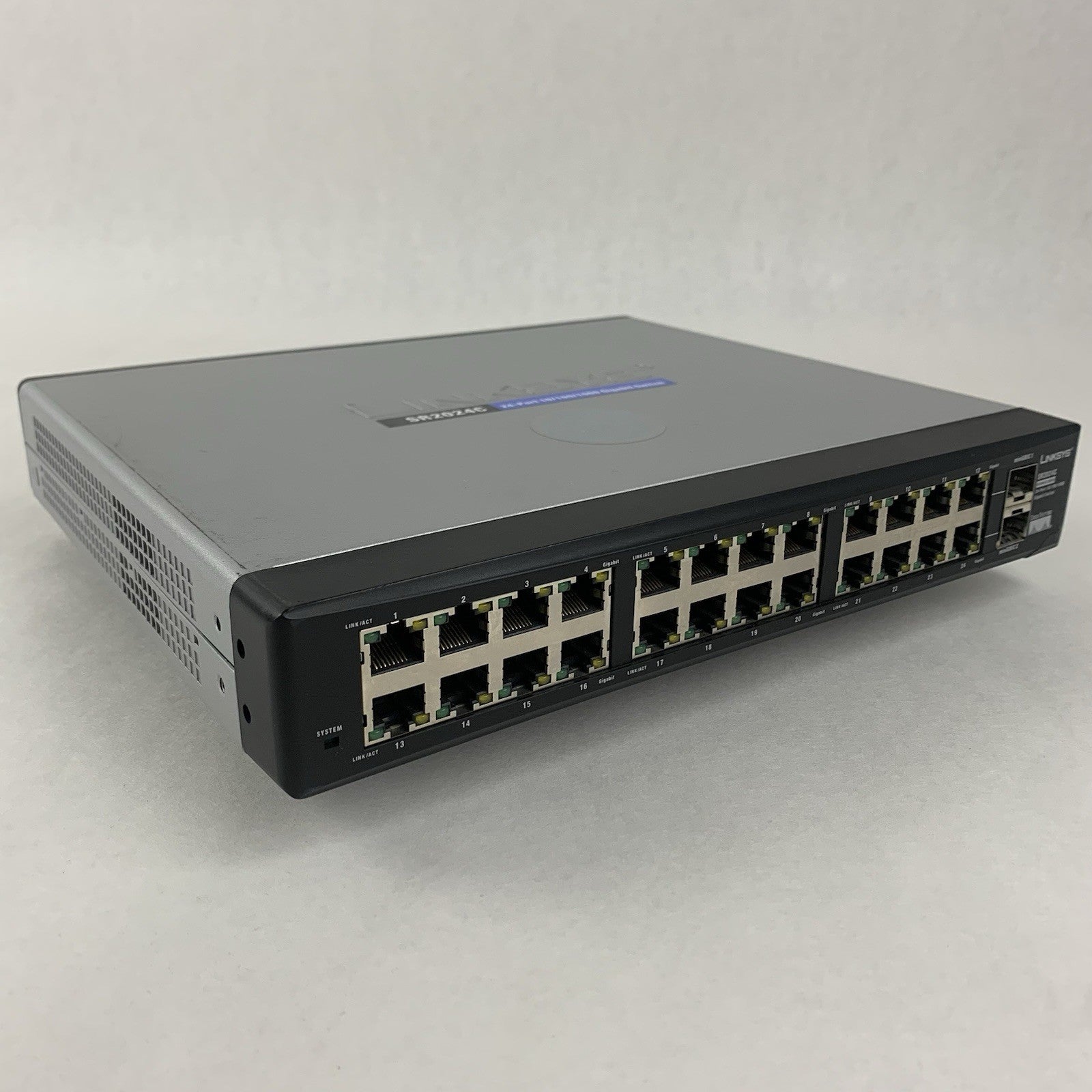 Cisco Linksys SR2024C Compact 10/100/1000 Gigabit Switch Tested and Reset0